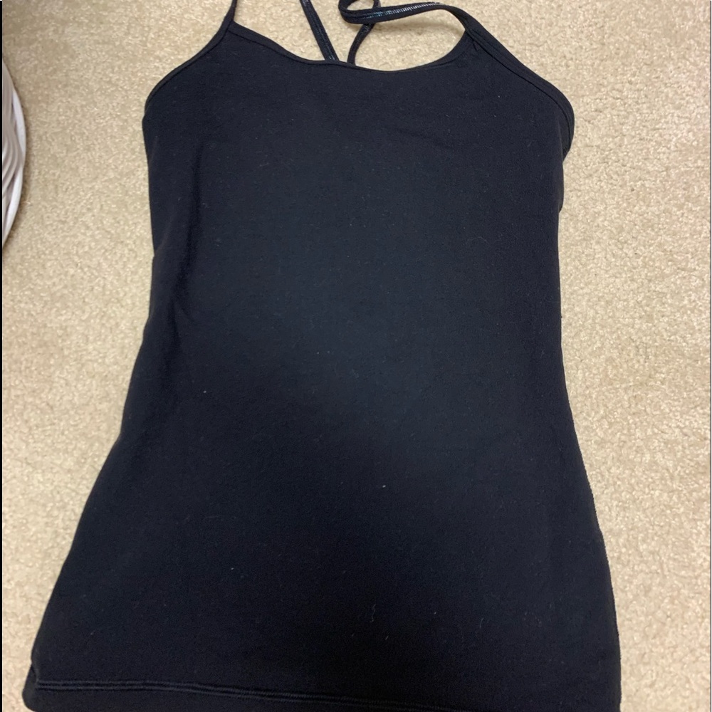 Black tank top